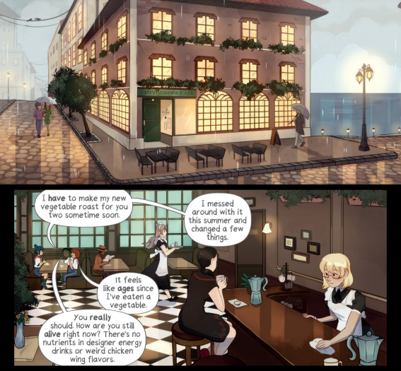did you know??????
there's a really cool graphic novel coming out with dark horse in may, it's called "basil and oregano" by melissa capriglione and it's available for preorder now