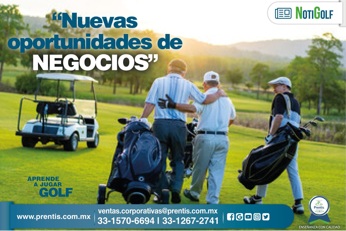 PrentisGolf's tweet photo. 🏌🏼‍♂️⛳🏌🏼Una red de contactos profesionales generan nuevas oportunidades de negocios. 

"APRENDE A JUGAR GOLF"🏌🏼‍♂️⛳🏌🏼

#nuevasoportunidades #año2022 #prentisgolf #soyprentis #networking
Informes: https://t.co/tUbmYsKW4r 
Telefonos: 33-1570-6694 y 33-1267-2741 https://t.co/Qg8LEVe982