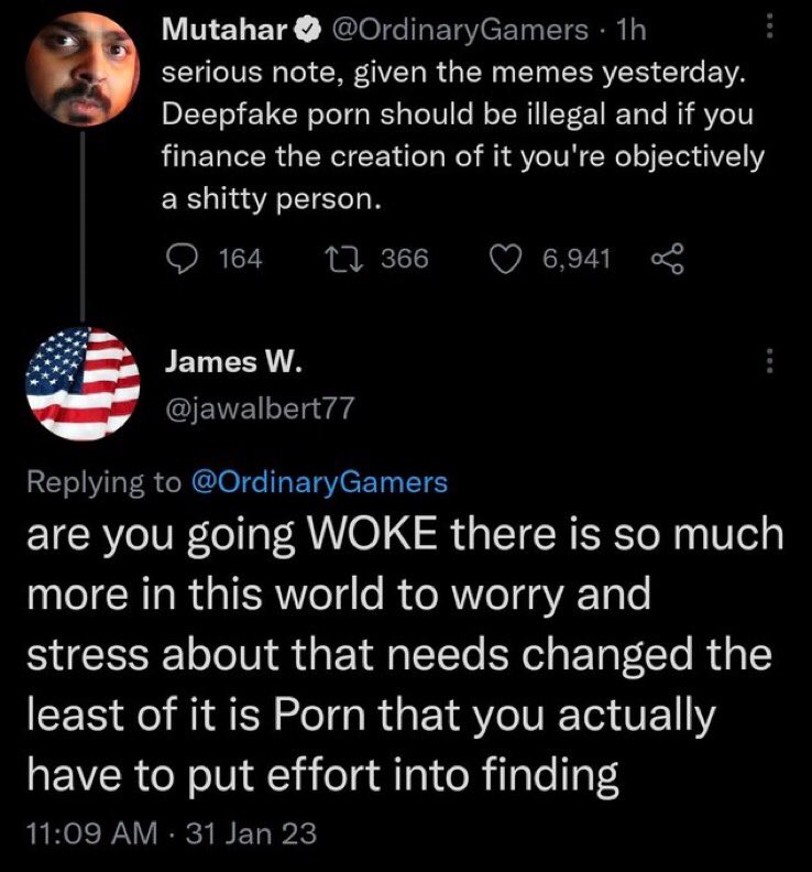 RightWingCope's tweet photo. “Don’t sexualize people without their consent:

Right-wing Twitter: "you're going WOKE" https://t.co/rn9CVvgIjY