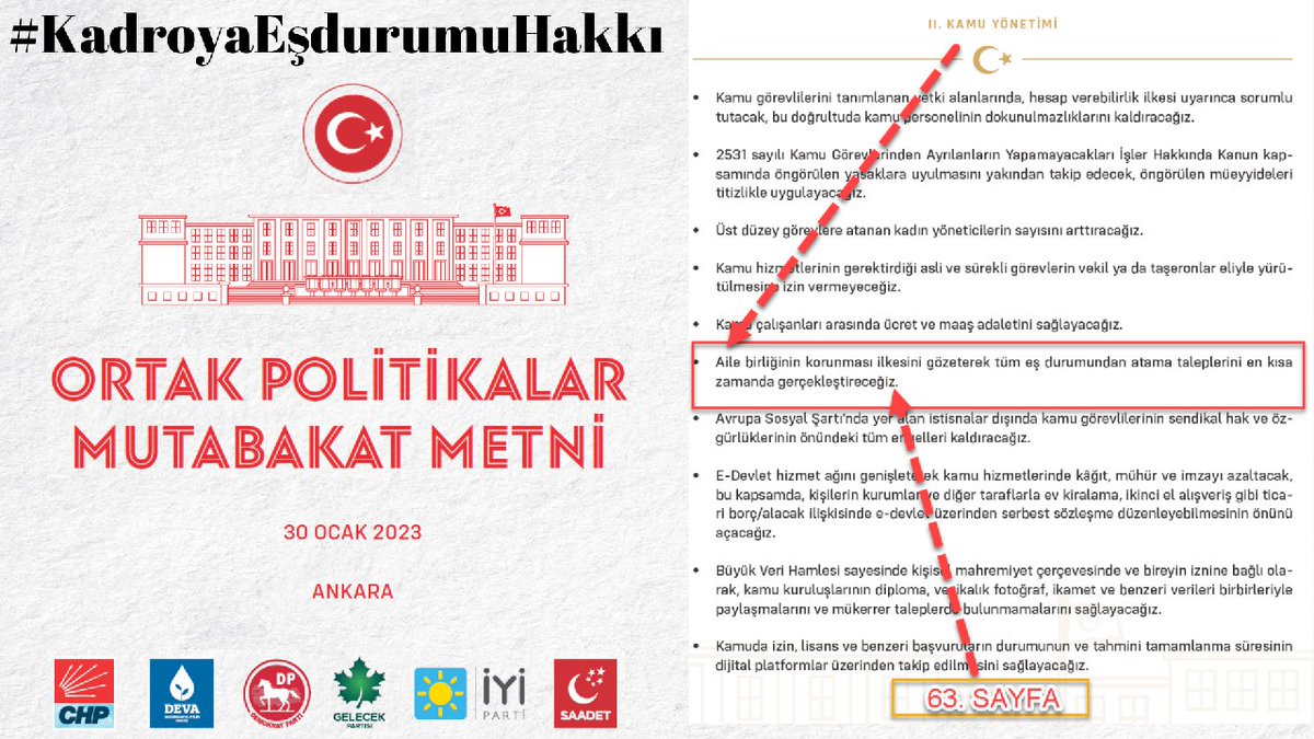 Kadro eş durumu bekliyor. 

#KadroyaEşdurumuHakkı