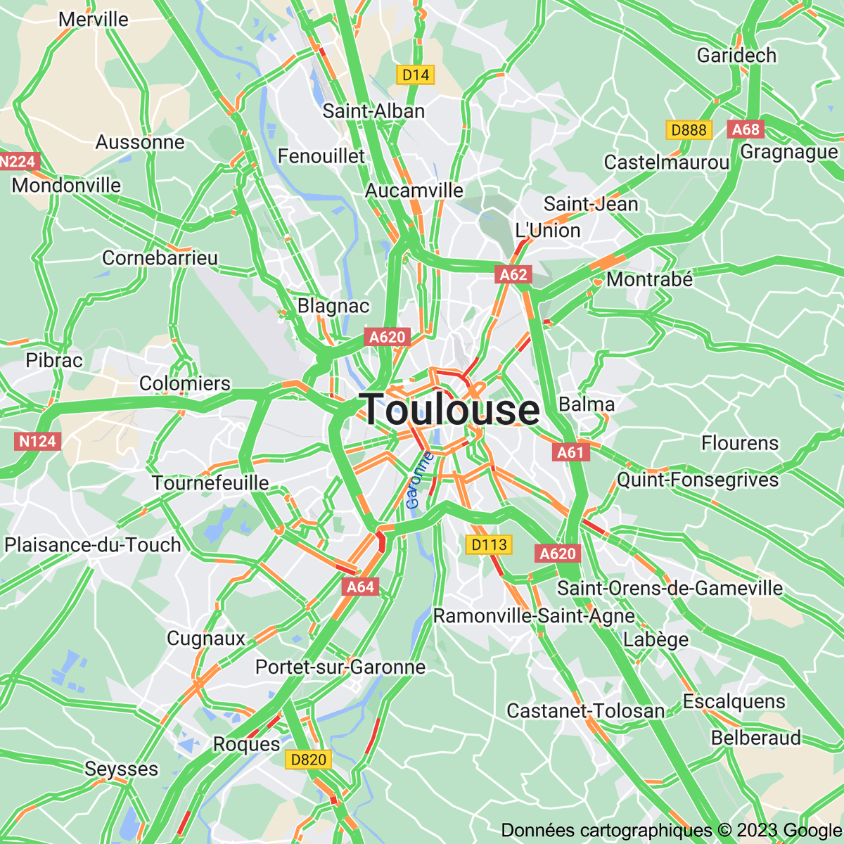 [FLASH 19:30] Trafic à Toulouse toulousetrafic.com #Toulouse #ToulousePeriph #InfoTrafic