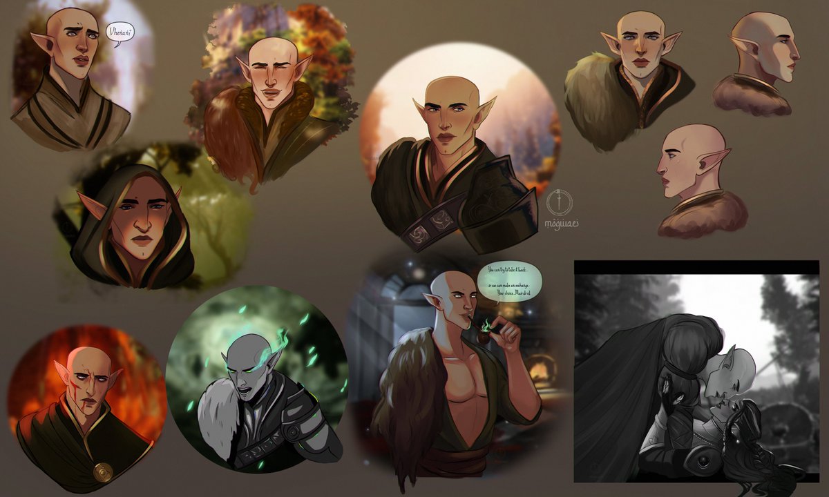 Mogwaei's tweet photo. Vhenan💚
~
(with a dash of Solas ⚔ Mao)

#dragonage #art https://t.co/UVfIaNkyyf