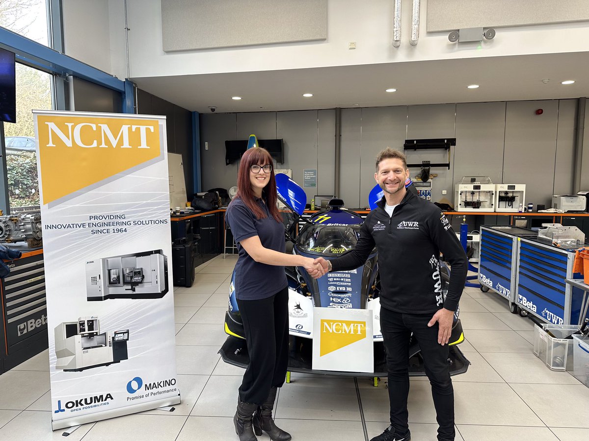 UWRacing's tweet photo. The @wlv_uni #Engineering #Students are proud to welcome @NCMT_Ltd as a new sponsor of our @praga_official R1.
#ncmt bring their #machinetools expertise to support the #Motorsport and #manufacturing students to succeed in the @BritcarNews #PrototypeCup and the classroom. https://t.co/wVDB3NG9Rh