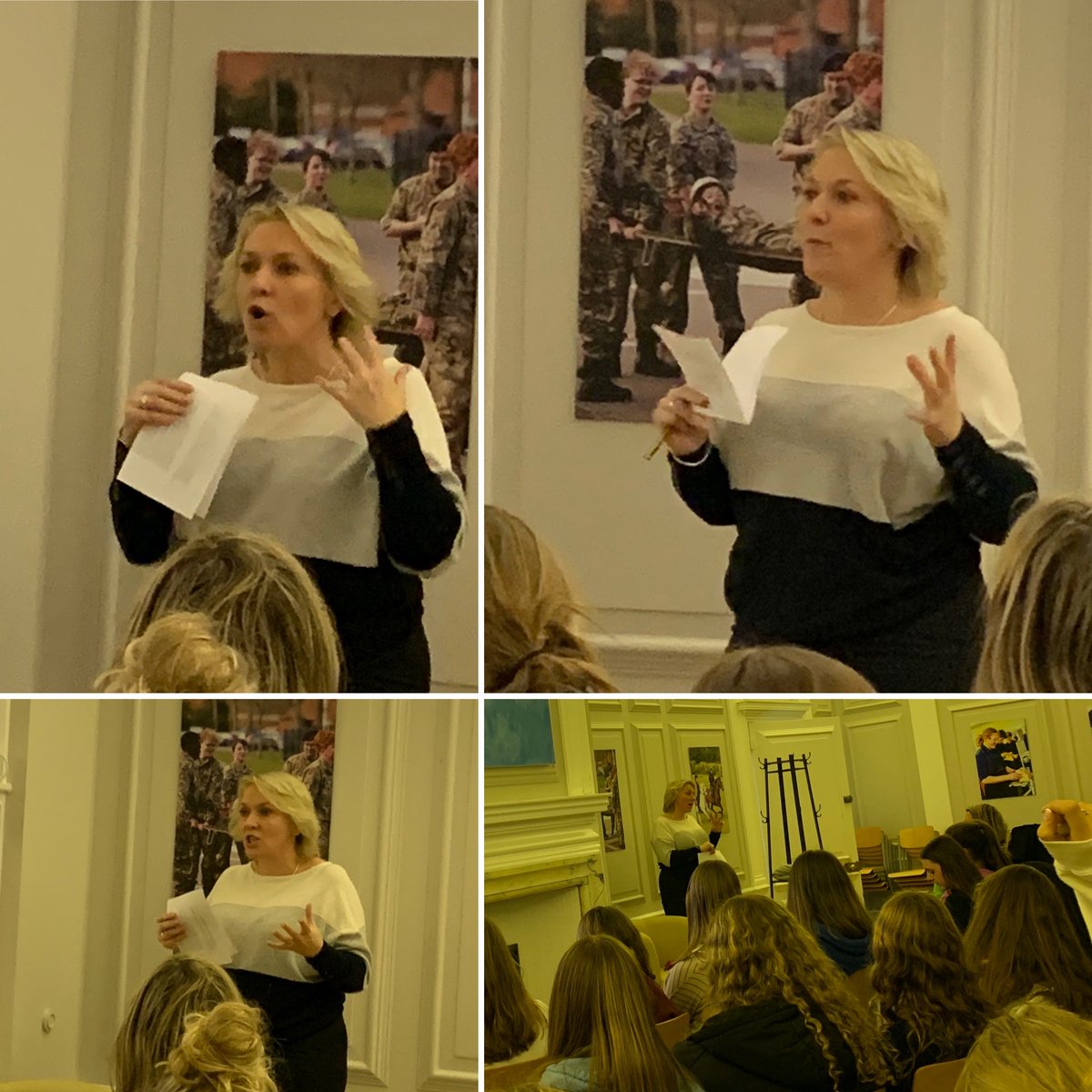 PangCollCDS's tweet photo. Charlotte Drake Society welcomed an inspirational woman to speak to them.  Detective Superintendent Lis Knight, spoke to us about her career and percepetions of police in society today. The girls who attended left inspired and empowered by her words. #PangCollRespect https://t.co/spiY5wFyB1