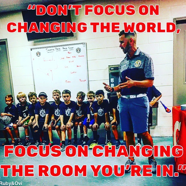 Impact Academy #2:                                      
Don’t focus on changing the world, focus on changing the room you’re in. 

What can you do to impact the lives of the others? The smallest acts, impact the most. Start. Today. 
#impactacademy #handshakes 
Love,
Coach RP