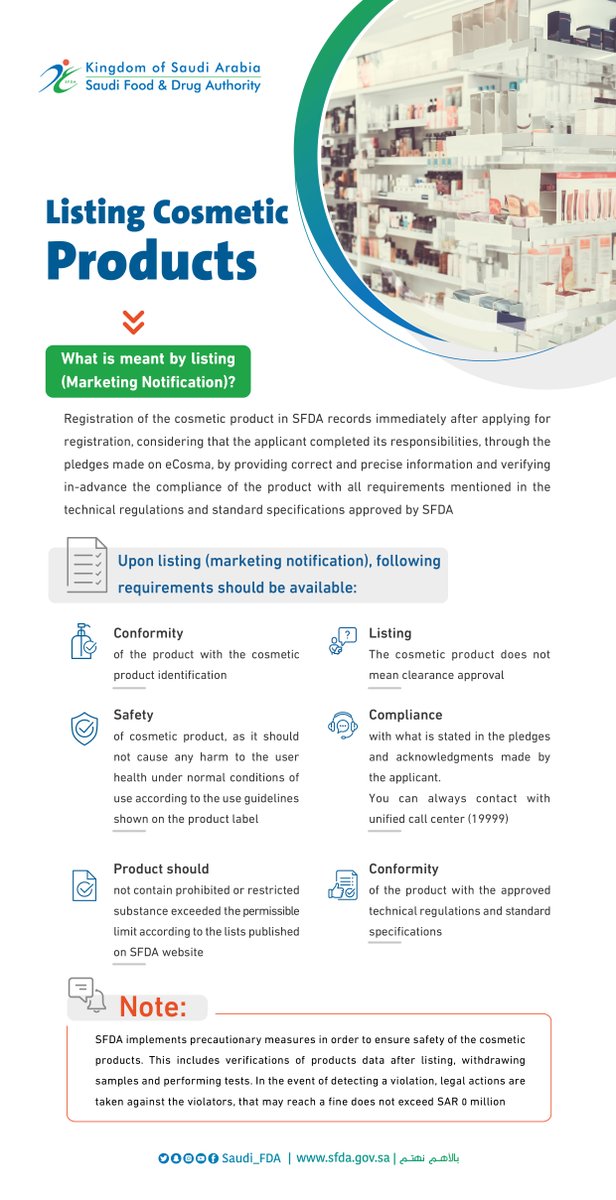 Saudi Food & Drug Authority on Twitter "A list of requirements should