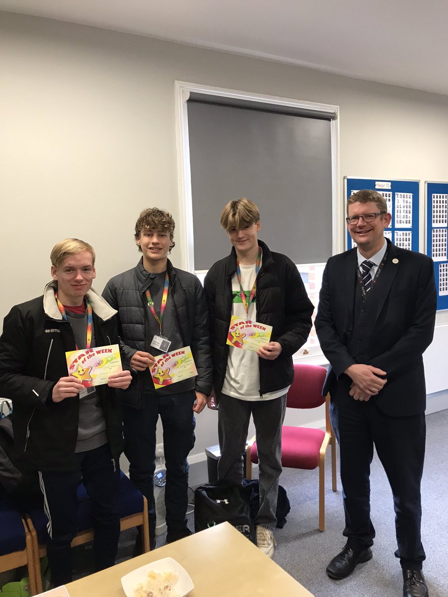 Our sixth form stars of the week are Jacob, George and Edward. We are so proud of how they responded to a first aid incident in the community. The report we had commended the boys on their calm and caring approach. Well done all ⭐️@RLS6thform @TheRoyalLatin