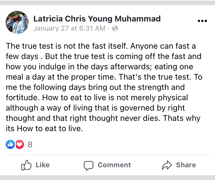 imAhmadMuhammad's tweet image. How to eat to live. #unityfast