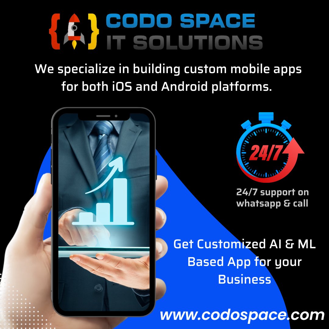 CodoSpace's tweet photo. Are you looking high-quality, user-friendly mobile applications contact us

#MobileAppDevelopment
#AppDevelopment
#iOSAppDevelopment
#AndroidAppDevelopment
#CrossPlatformAppDevelopment
#MobileAppDesign
#AppDesign
#MobileApps
#AppDevelopmentCompany
#CustomAppDevelopment https://t.co/azTAABzU1v