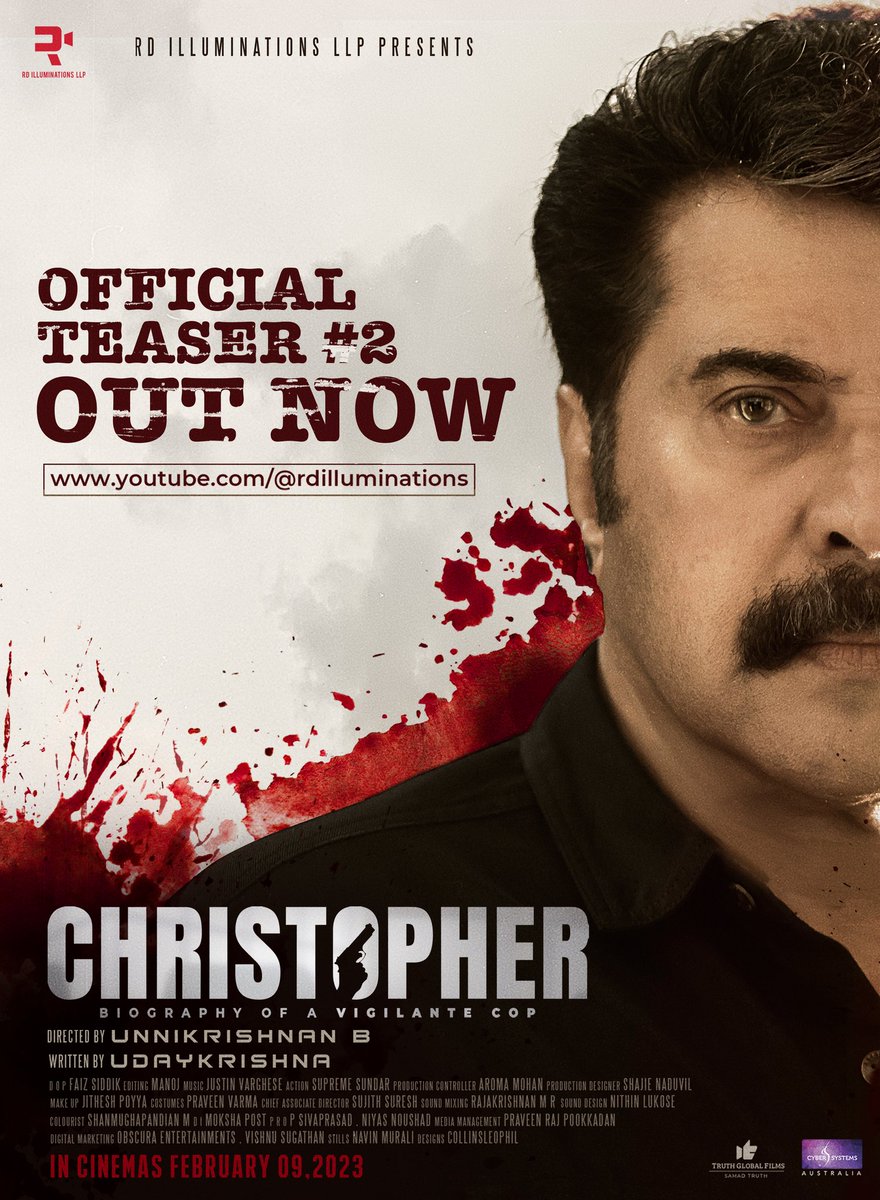 #Christopher Official Teaser 2 Watch Teaser : youtu.be/7X4oCIL7gQU @FilmChristopher @unnikrishnanb