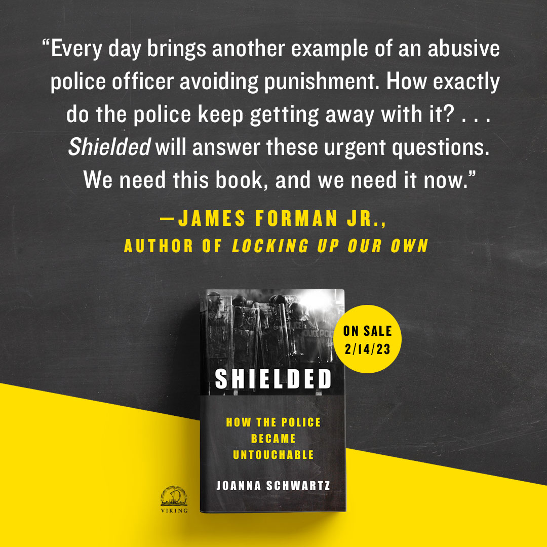 “We need this book, and we need it now.” —@jformanjr on @JCSchwartzProf’s book, SHIELDED. On sale Feb 14th. Preorder your copy now 👉 bit.ly/3D8AbqW