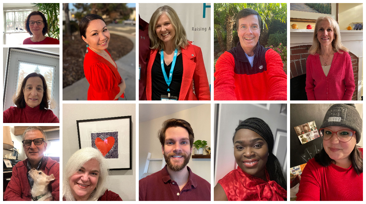 FamilyHeartFdn's tweet photo. The Family Heart Team is wearing our brightest shades of red for #WearRedDay! This #HeartMonth we're all working together to save more families and more hearts from genetic causes of heart disease and uncontrolled #LDL! #KnowFH #KnowLpa https://t.co/FtqjGki2PS