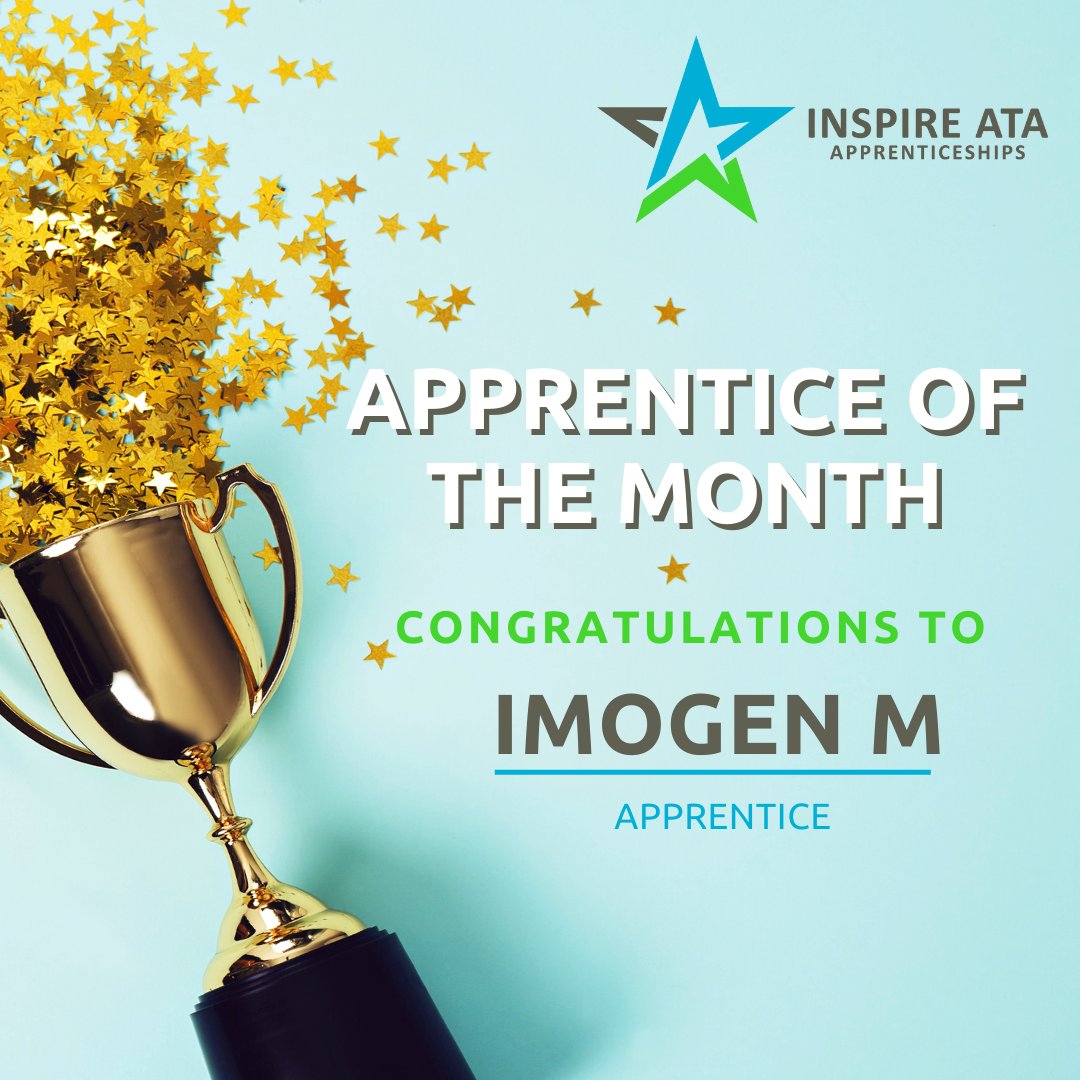 InspireATA's tweet photo. Congratulations to this month's Apprentice of the Month winners, Emma W and Imogen M.
Well done! We are so impressed with all of your hard work and achievements.
#apprenticeofthemonth #apprenticeships #winner https://t.co/BoOF1SCXt6