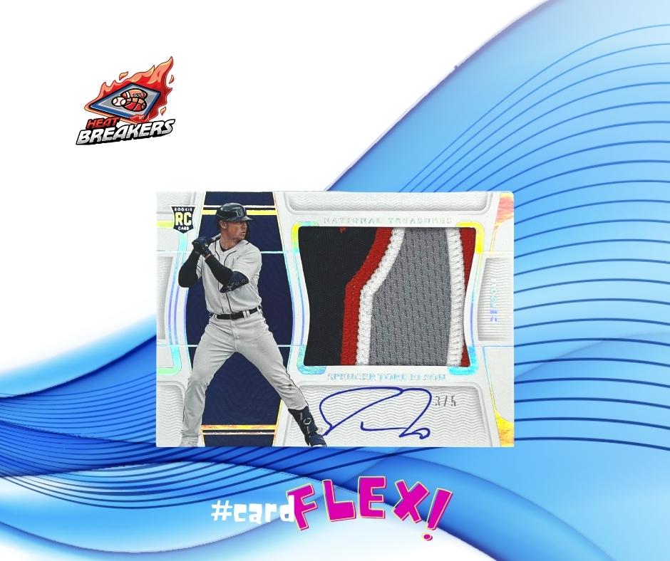 theheatbreakers's tweet photo. The hits from the 2022 MLB National Treasures Case Break, Spencer Strider RPA /99, Tork RPA /5, Ryan Sandberg HOF Bat Auto /49, and a Julio Patch Auto /25! Congrats to the big hits!
#theheatbreakers #heatbreakers #topps #bowman #cardflex #seattle #atl #rpa #auto #julio #NT https://t.co/ywB4LknoYj