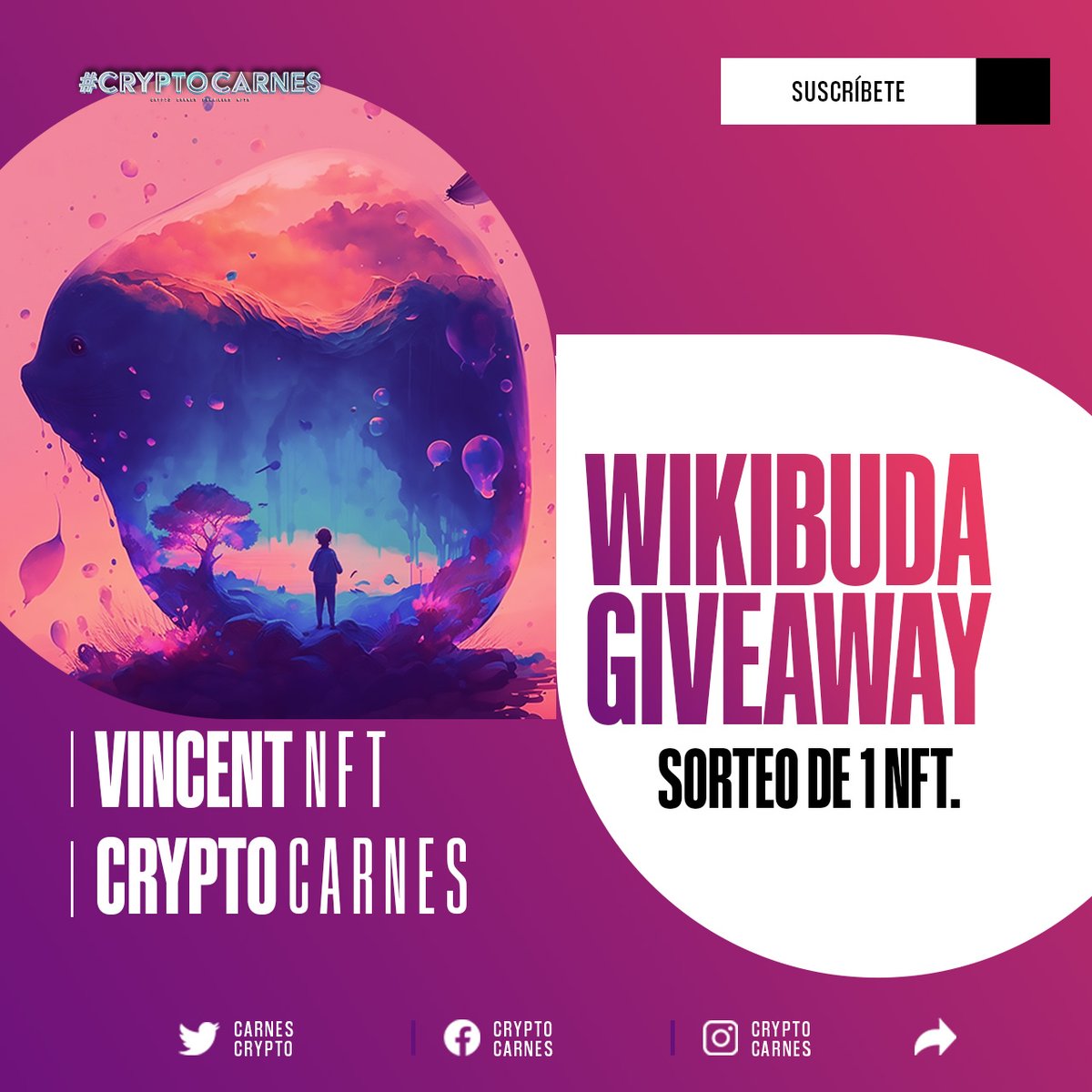 CriptoMexico_'s tweet photo. #ViernesdeGiveaway. Gána un #Wikibuda de @vincent_NFT Un NFT en @tezos, una #Blockchain rápida, económica y escalable. Sólo: siguenos a ambos, visita el video de la entrevista en Youtube, dale like, suscríbete, comparte en Twitter, y recomienda a 2 amigos. Déja aquí las pruebas. https://t.co/sLmMbOFWwI