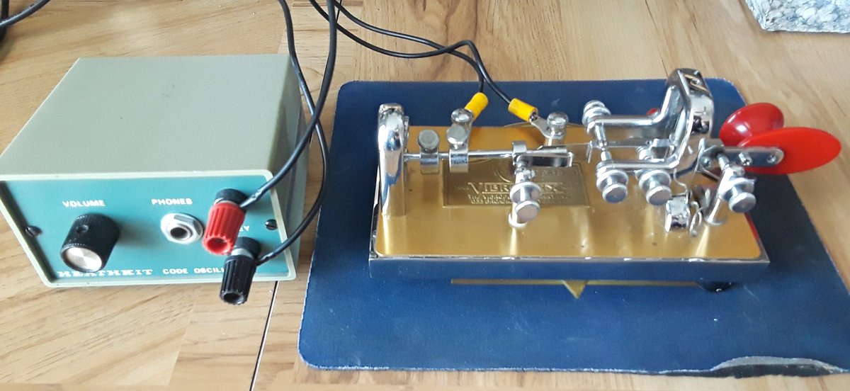 N4JAW's tweet photo. You will not beat me, you will not defeat me. You will be CONQUERED. I GOT THIS! @VibroplexLLC #vibroplex #vibroplexoriginalpresentation #vibroplexbug #cw #morsecode #cwops #cwop #amateurradio #hamradio https://t.co/To4sTaa8Eb