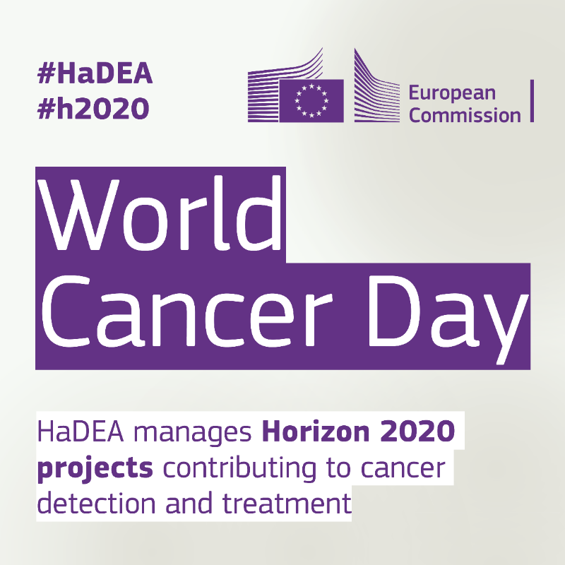 EU_HaDEA's tweet photo. It's #WorldCancerDay 📆

Did you know that #HaDEA manages projects working to improve the detection and treatment of #cancer?

Discover some of the new devices and tools that #H2020 projects are developing in this field ⤵️