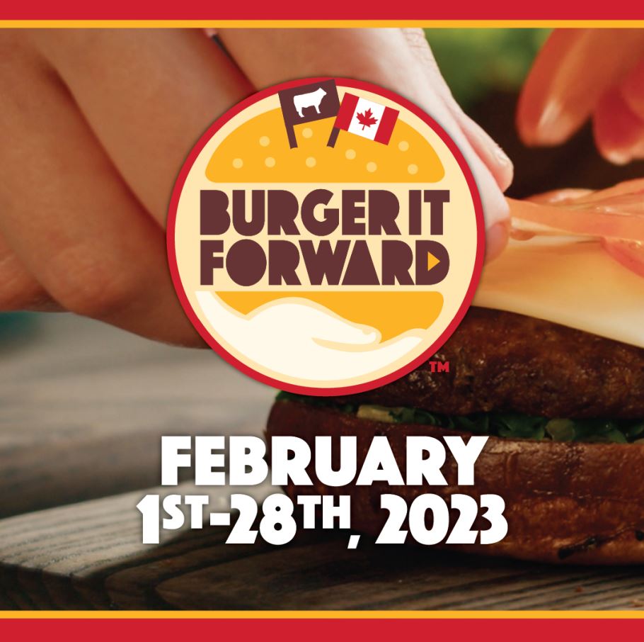 NSCattle's tweet photo. Big Stop Restaurants throughout Nova Scotia, New Brunswick and Newfoundland have made a dedicated commitment to Burger It Forward for February! 

Enjoy ANY of the burgers Big Stop offers to generate funds for food banks.

https://t.co/Ydt3NaraHC https://t.co/nH7ZUZvbC6