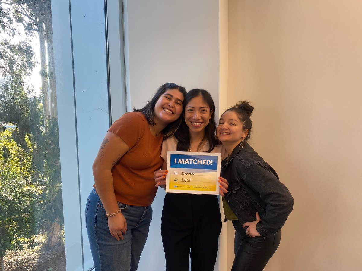 Mayra Lucas (@milucas__) on Twitter photo Words cannot express how absolutely ecstatic I am to have matched at <a href="/UCSFUrology/">UCSFUrology</a>! Beyond grateful to my family, friends, and incredible mentors. <a href="/DrKScotland/">Dr. Kymora (Kee-more-uh) Scotland MD PhD</a> <a href="/qdtrinh/">Quoc-Dien Trinh, MD, MBA</a> <a href="/DesiSanchezMD/">Desiree E Sanchez</a>
I am so excited for all that's to come. I'm going to be a urologist! 🍾🎉🍆
#UroMatch2023 Words cannot express how absolutely ecstatic I am to have matched at <a href="/UCSFUrology/">UCSFUrology</a>! Beyond grateful to my family, friends, and incredible mentors. <a href="/DrKScotland/">Dr. Kymora (Kee-more-uh) Scotland MD PhD</a> <a href="/qdtrinh/">Quoc-Dien Trinh, MD, MBA</a> <a href="/DesiSanchezMD/">Desiree E Sanchez</a>
I am so excited for all that's to come. I'm going to be a urologist! 🍾🎉🍆
#UroMatch2023