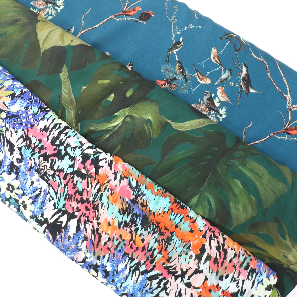 New pretty range of eco viscose challis from Lady McElroy. Perfect for dreaming of the warmer months! ow.ly/aMo250MEOrF