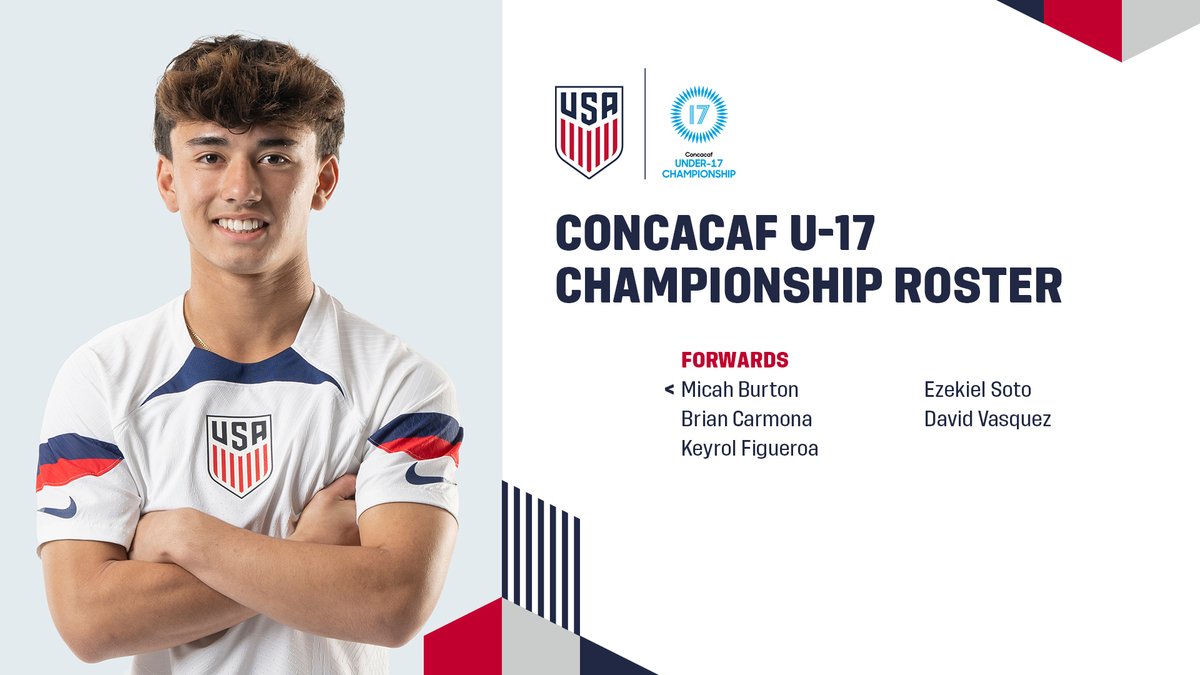 .<a href="/Concacaf/">Concacaf</a>, here we come! 🇺🇸💪

#U17MYNT coach Gonzalo Segares has called up 20 players to rep the 🔴, ⚪️ &amp;  🔵 at World Cup qualifying » ussoc.cr/U17MWCQ