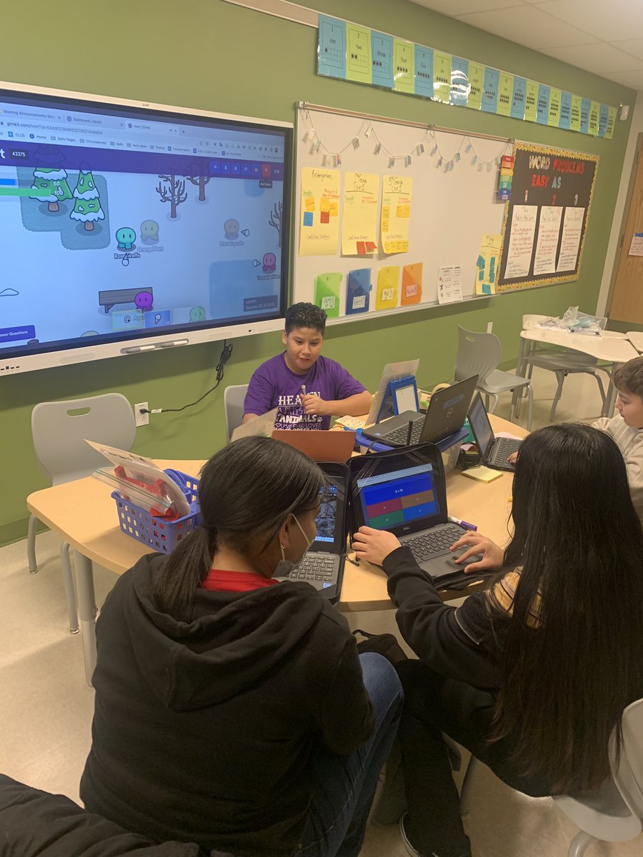msgreenblatt's tweet photo. What a fun start to our Friday! Check out our various grade levels practicing their math facts in our first school-wide Fluency Friday! 🙌🏼 @gimkit @CherokeeLane_ES https://t.co/dfEEYHc6EZ