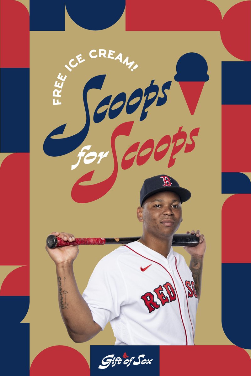 Red Sox on X: COME GET YOUR #GIFTOFSOX SCOOPS! (perfect weather