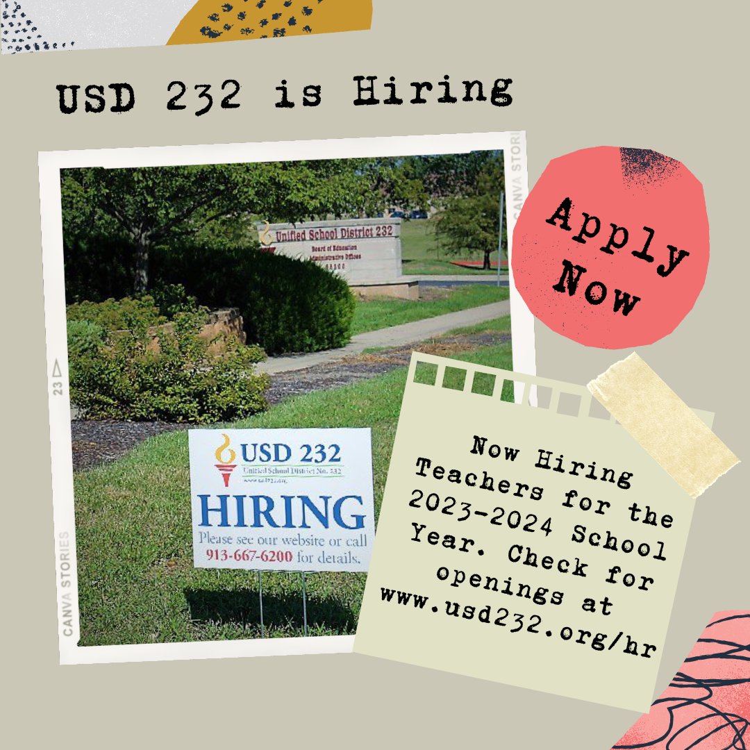 USD232 Human Resources - De Soto, KS (@usd232_hr) on Twitter photo 