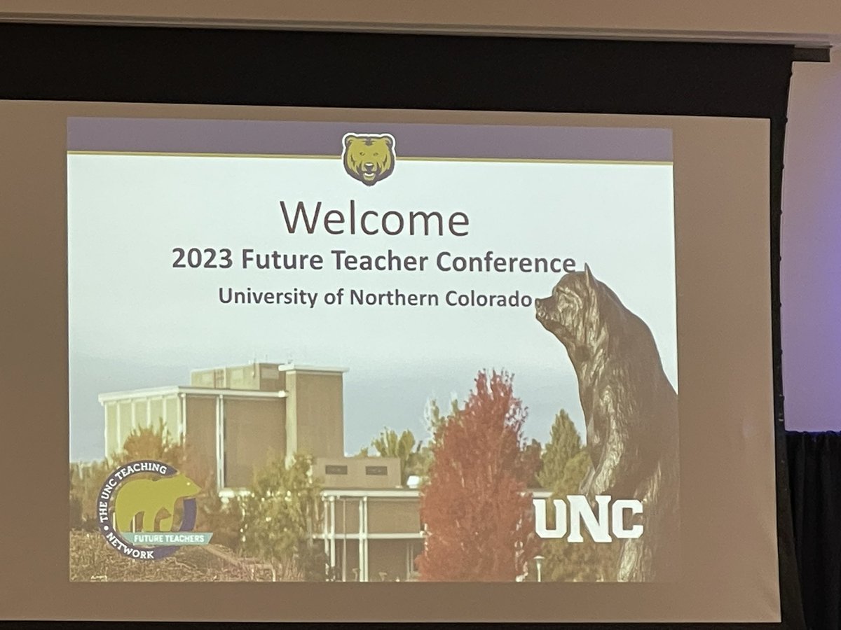 HRKateCO's tweet photo. So excited to be at the UNC Future Teachers Conference!! Over 500 high schools here interested in pursuing the amazing career of teaching! @UNC_Colorado @UNCO_TeacherEd #uncftc https://t.co/KWezIULtad