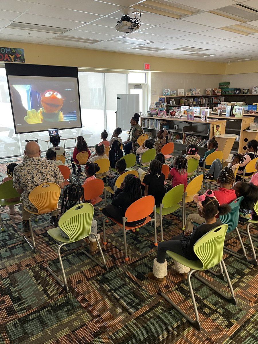 MapleAbraham's tweet photo. Megan and Gabrielle from Sesame Street visited some of our students via Zoom….Thanks Mr. Curtis from Saving Our Daughters!! https://t.co/LQKF3rDkun