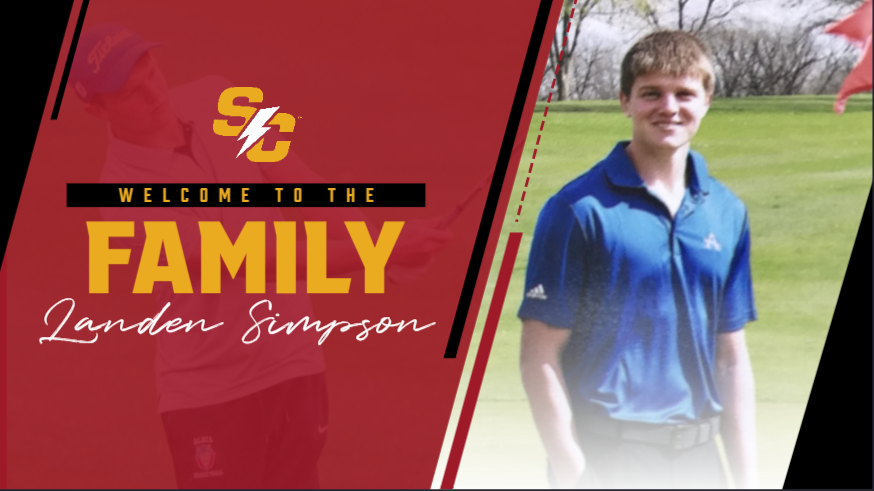 golf_storm's tweet photo. Please welcome Landen Simpson - Albia, IA to the SC men's golf program! We are excited for him to join the #SCGolf family this fall! #BuildingForTheFuture #RollStorm https://t.co/OPiDzzJKoJ