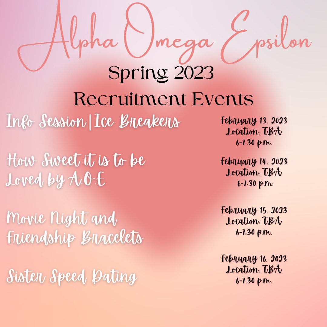 Save the Dates and come fall in love with ΑΩΕ💙
#lamaruniversity #gogreek #greeklife #Engineering #womeninSTEM