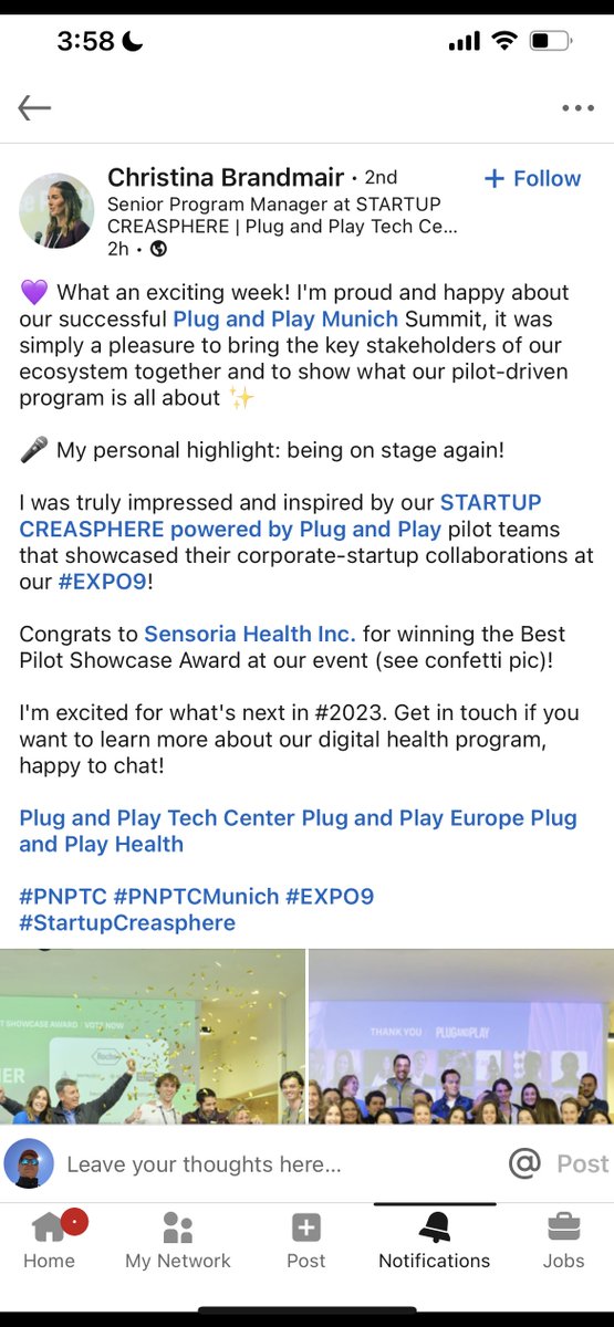 Sensoria Health (@sensoriahealth) on Twitter photo On behalf of <a href="/healthpilot/">Davide Vigano</a> and the entire Sensoria Health team, we were thrilled to be a part of the Roche CREASPHERE Plug & Play event. Thanks for your hospitality and for hosting a truly memorable experience. On behalf of <a href="/healthpilot/">Davide Vigano</a> and the entire Sensoria Health team, we were thrilled to be a part of the Roche CREASPHERE Plug & Play event. Thanks for your hospitality and for hosting a truly memorable experience.