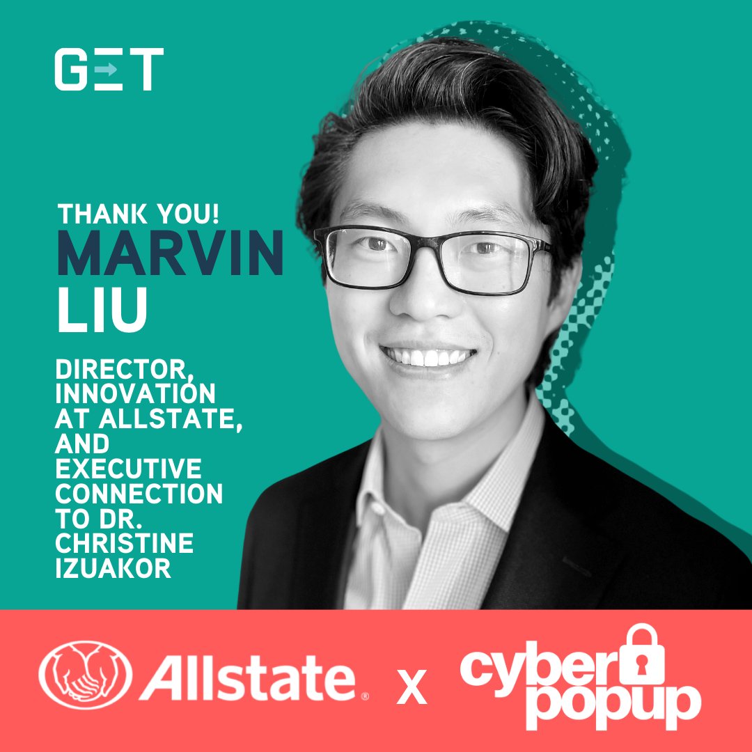 GETCities's tweet photo. Major thanks to Martin Liu, Director, Innovation at Allstate! Martin is Dr. Christine Izuakor’s executive connection, providing strategy sessions + inside tips with Christine as she navigates the seed stage at her start-up, @cyberpopupshop.
#genderequalityintech #genderequali ... https://t.co/OVJEM488gG