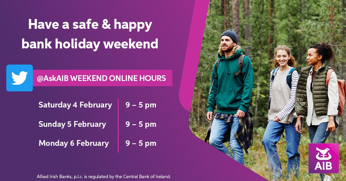 If you need to get in touch with us over the bank holiday break, we’ll be available online at the following times ￼💬
