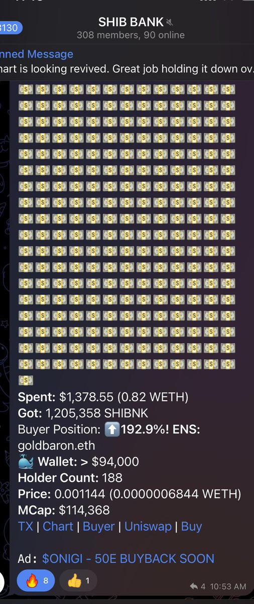 SHIBBANKERC20's tweet photo. Wallet with 100K has aped #SHIBNK , only a matter of time until the rest of @Shibtoken @ShibArmy joins us! 

Join us! 

https://t.co/zo2ZXlsQ2d https://t.co/FfYthgAilr