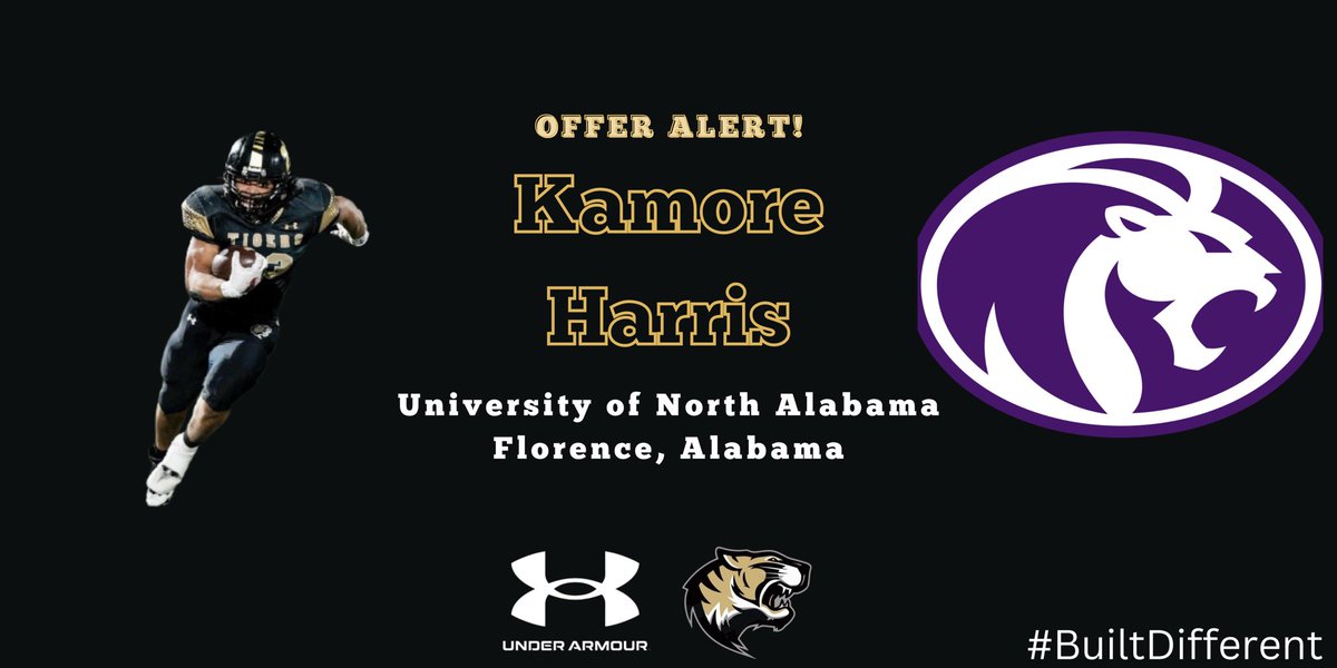 B.B. Comer High School Football (@comer_football) on Twitter photo Congrats to ‘24 <a href="/KamoreHarris/">Kamore (MOE) Harris</a> on receiving an offer from North Alabama.
#BuiltDifferent Congrats to ‘24 <a href="/KamoreHarris/">Kamore (MOE) Harris</a> on receiving an offer from North Alabama.
#BuiltDifferent