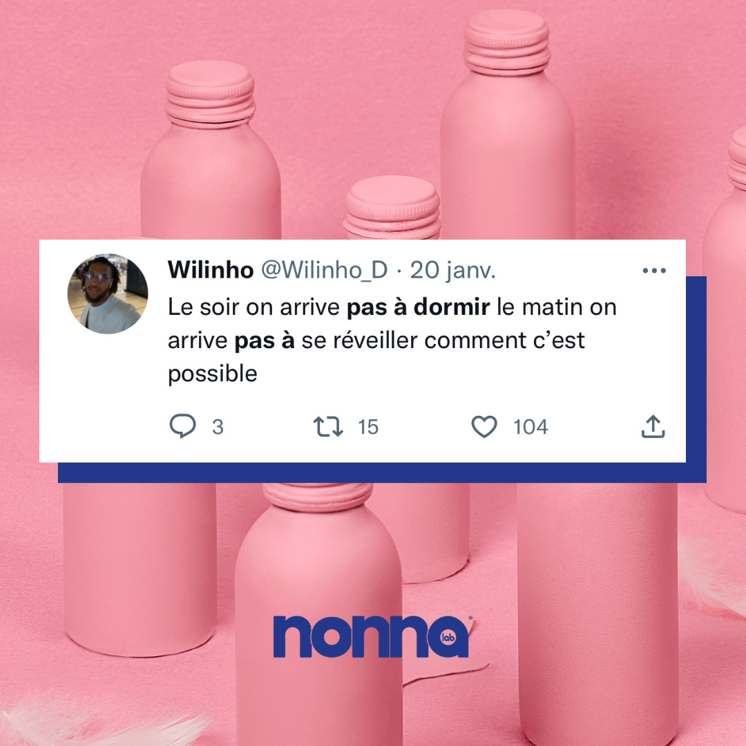 Alcoool1's tweet photo. 🥲 
Plus d'un tiers des Français déclarent souffrir d'au moins un trouble du sommeil. C'est pourquoi la Nonna a créé "Dream" la nouvelle boisson révolutionnaire qui agit en seulement 10 minutes sur : 
- Le temps d'endormissement
- La relaxation
- La qualité du sommeil
- L https://t.co/fnpa6Agdz6