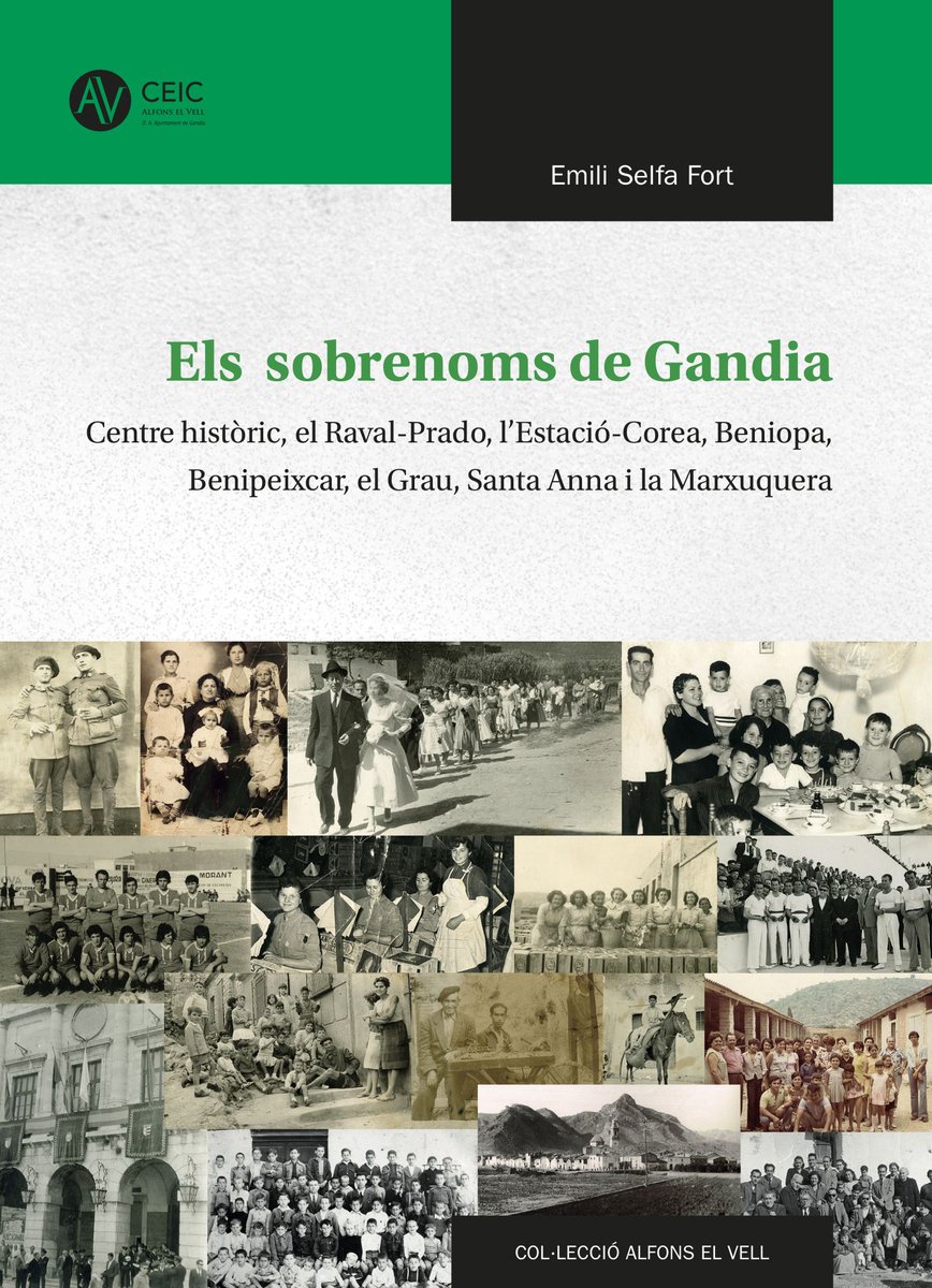 Esta vesprada a les 19h vos esperem en la presentació del llibre "Els sobrenoms de Gandia" d'Emili Selfa a la Casa de Cultura de Gandia. Podeu llegir l'entrada sobre el llibre que l'autor ha publicat en el blog del CEIC Alfons el Vell: alfonselvell.com/els-sobrenoms-…