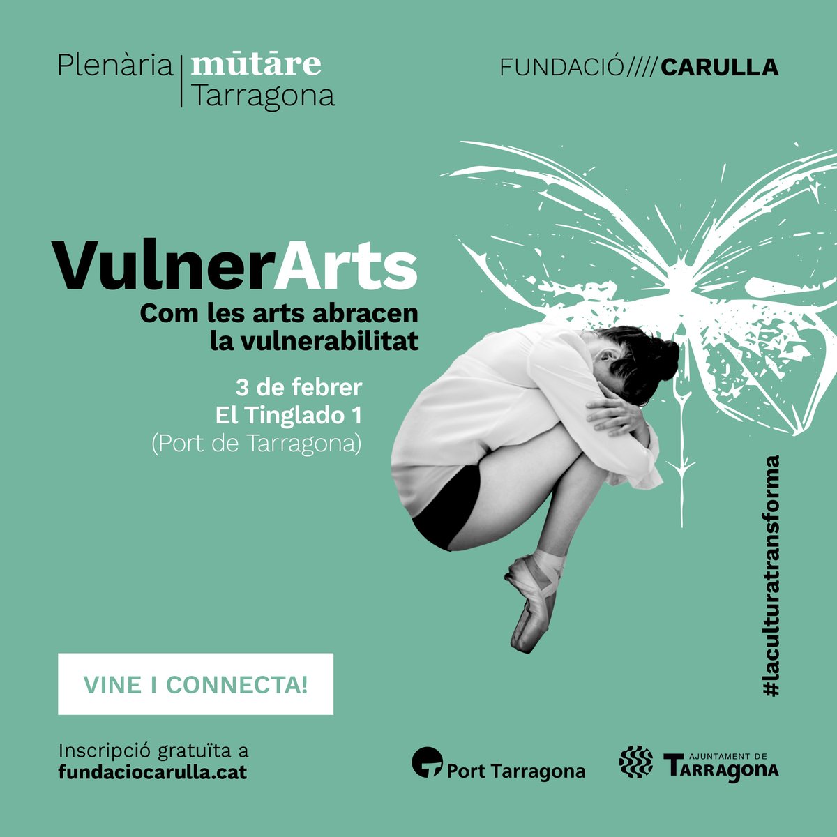 museudecambrils's tweet photo. Matí on hem estat presents a la jornada "VulneArts" organitzada per la @FundacioCarulla al Tinglado 1 del @MolldeCosta, on s'ha posat en relleu el poder transformador de la Cultura. #Mutare #VulnerArts #laculturatransforma https://t.co/WToVCqiAen
