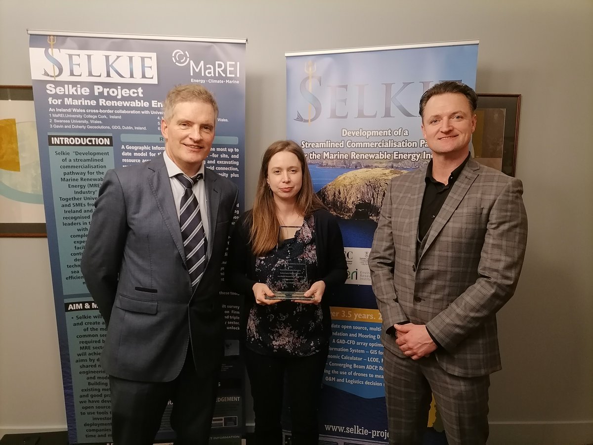 SelkieProject's tweet photo. We are delighted to have won the Marine Renewable Industry Association (MRIA) prize for best MaREI Research Project of the year 2022.  Well done to all the SELKIE team for 3 years of hard work!  🏆🇮🇪🏴󠁧󠁢󠁷󠁬󠁳󠁿#award #winning #marine #renewable #energy https://t.co/Ny52Gr9bSC