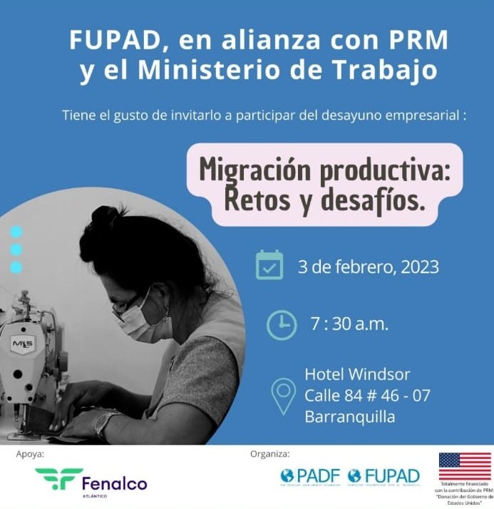 DefensoriaDIAN's tweet photo. En #Barranquilla, junto con @Fenalco_Atl y @FUPADColombia el Defensor Delegado para el Caribe, Luis Pinilla, da a conocer la misión de la @DefensoriaDIAN entre los asistentes a una sesión sobre migración productiva. https://t.co/hVUdmEMoFC