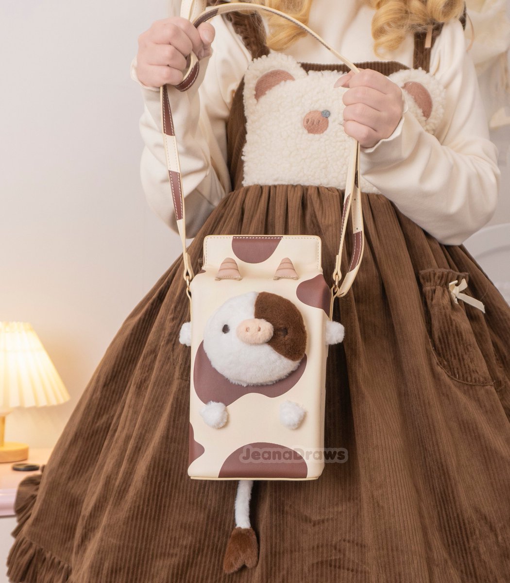J e a n a 🌸 on Twitter "cow milk box purse