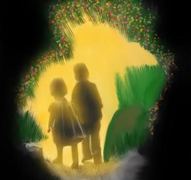 nick_watermn's tweet photo. "Innocence and Wonder" Painted by NickO 2019 modeled after the infamous photograph "The Walk to Paradise Garden" by Eugene Smith 1946. #art #artist #paintings #artistontwitter #nicko #nickoliva #painting #ipadimagination #ipadart @phyllisj1003 https://t.co/OTM0Rllovq