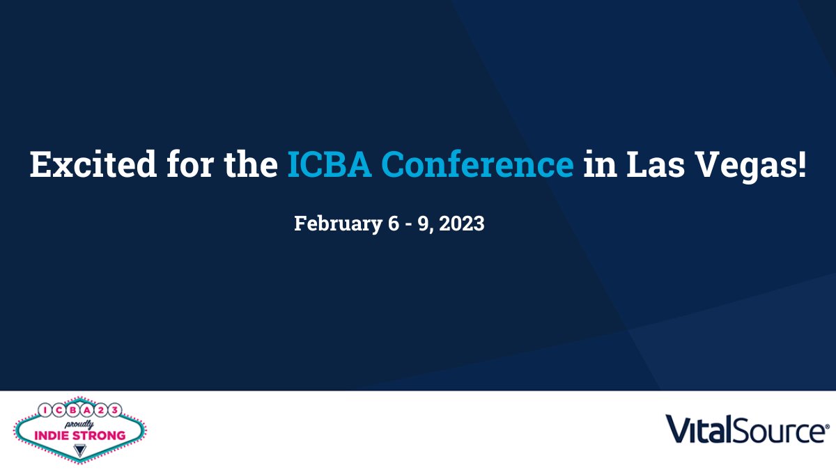 Our team will be at the annual Independent College Bookstore Association (ICBA) conference next week in Las Vegas! We’re excited to see all our friends in the #campus store community.

#IndieStrong #CampusBookstores #EdTech