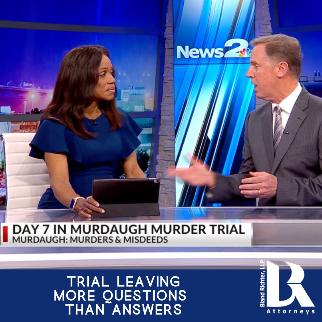 BlandRichterSC's tweet photo. Ronnie Richter joined #Counton2 in #CharlestonSC this week to discuss the #Murdaugh trial, stating it's unlikely Murdaugh will testify during what may be a three-week trial. Watch the full interview at: https://t.co/LiLoHsmqfK
#blandrichter #ronnierichter #chas #murdaughtrial https://t.co/nwjrb8ctLa