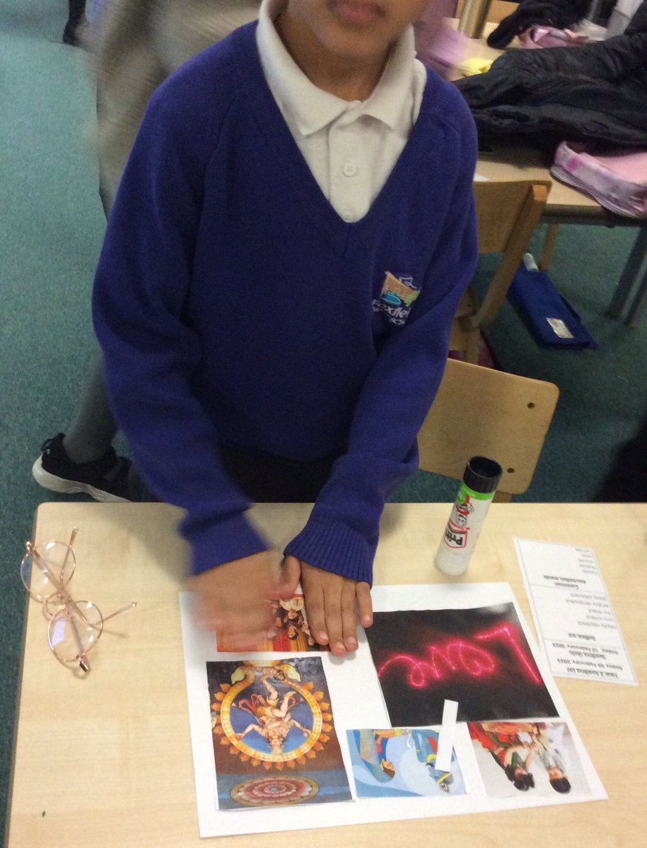 FoxfldPlum's tweet photo. Today we have been learning about Hinduism.Check out some of the mood boards we have created😊 https://t.co/nDvqrTinkX