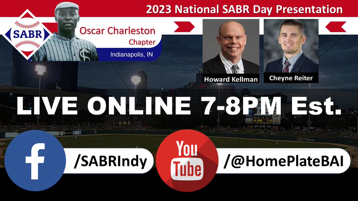 SABR_Indy's tweet photo. By request, for tonight's @SABR Day presentation with @HowardKellman and @CheyneReiter, we have added a second live online viewing option.
https://t.co/2eGQvz4w02 or 
https://t.co/Kgh8dRYNdo https://t.co/7mmXtrBk3r