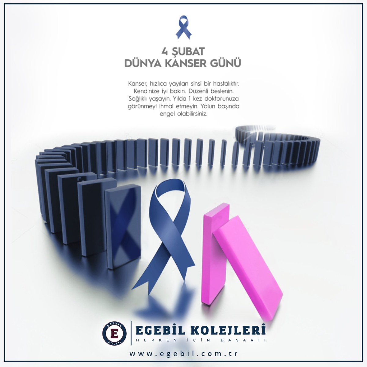 egebilhaticek's tweet photo. 4 Şubat Dünya Kanser Günü 🎗 

#erkentanıhayatkurtarır #kanser #egebil #4şubat https://t.co/4JggdvwzbW