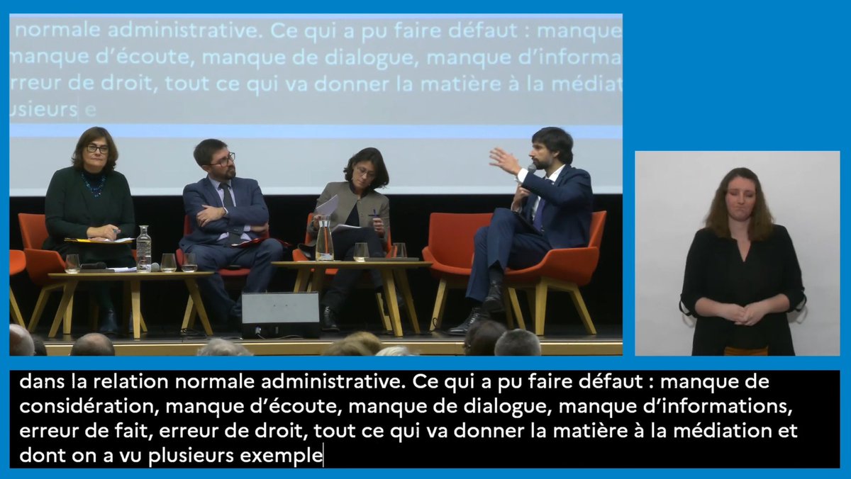 DanielAgacinski's tweet photo. Puis deux tables rondes consacrées aux apports de la médiation et à son avenir. 
Enfin, la conclusion assurée par Didier-Roland Tabuteau, Vice-président du @Conseil_Etat https://t.co/X7P2gd3s6g